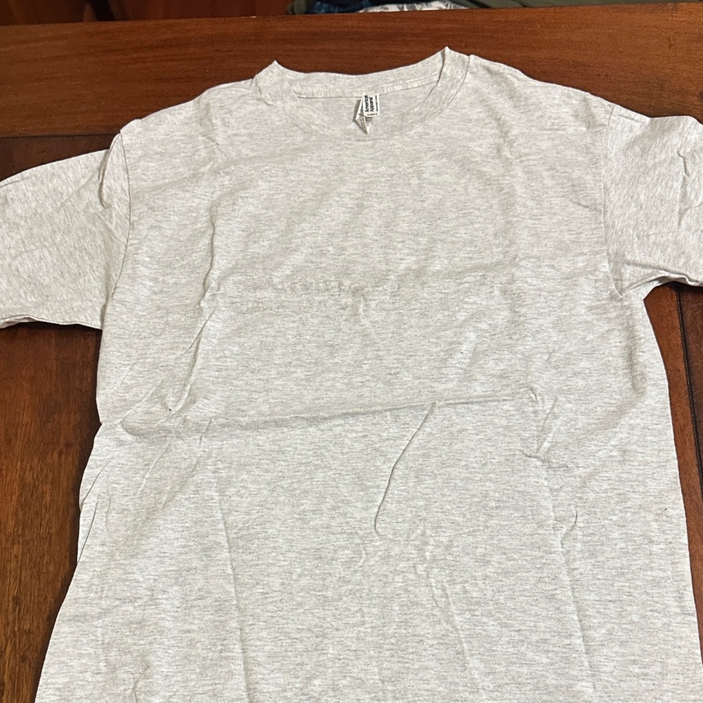 American Apparel Light Gray Men's Short Sleeve Tee